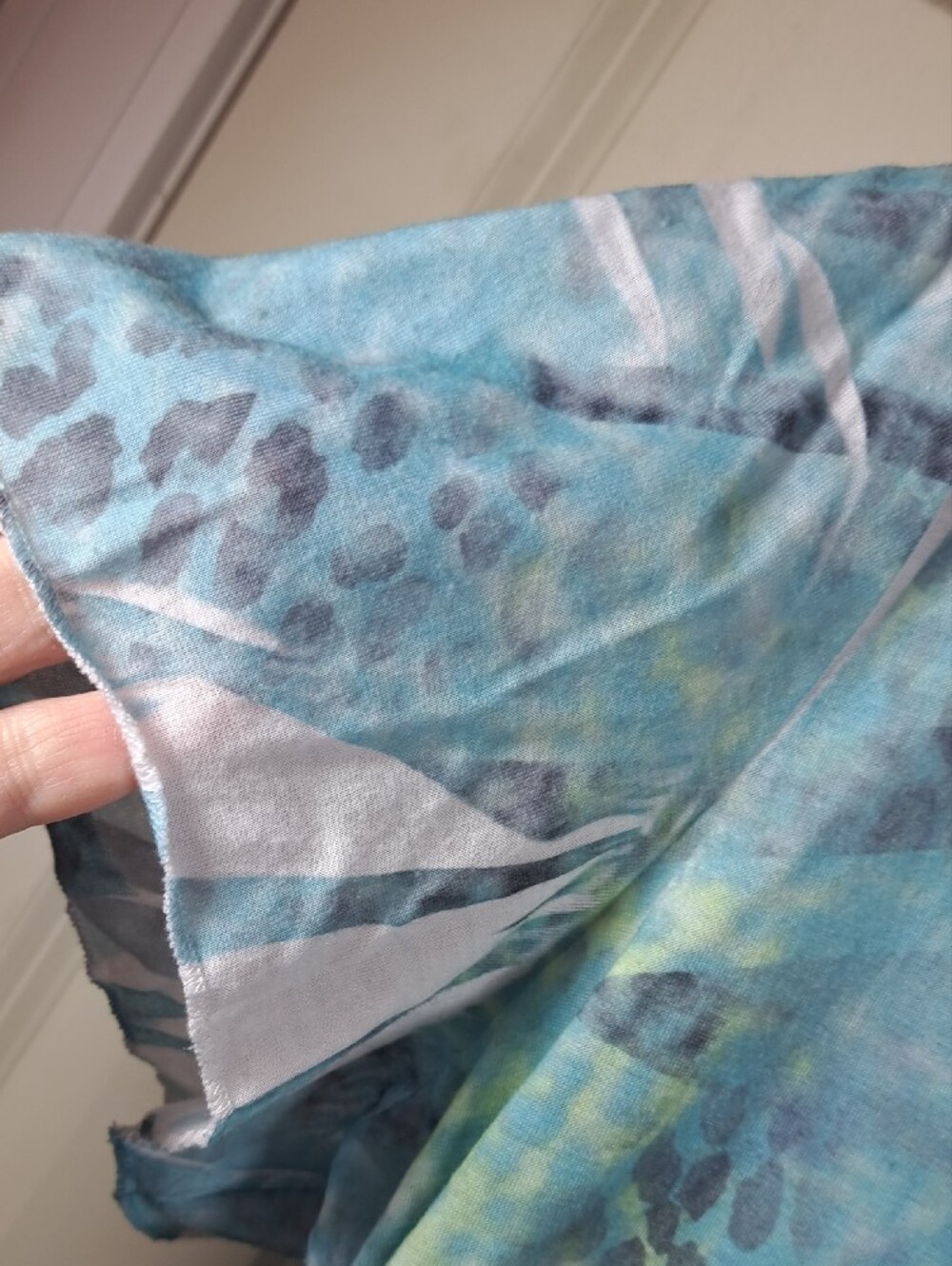 Toffee n' Apple Blue Peacock-Print V-Neck Tunic - Picture 5 of 8